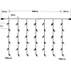 200Led-(IP44)Κουρτίνα Strobe (σειρά επέκτασης), Διάφανο/4000k,M2ΧY2μ. 2m.x2m. Zaros CU200/STR-CT4K